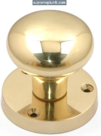 Victorian Mortice Knob HOT FORGED Polished Brass